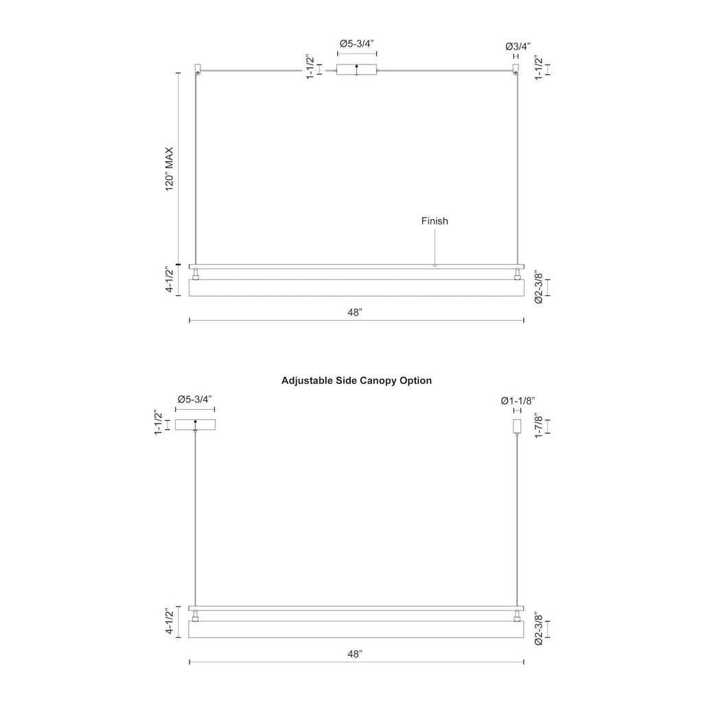 Gramercy 48-in Linear Pendant