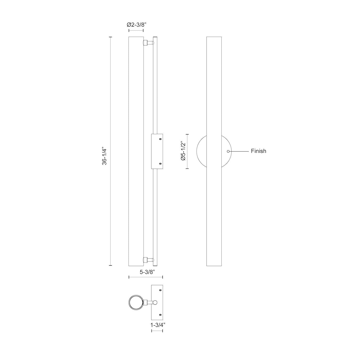 Gramercy 36-in Wall Sconce