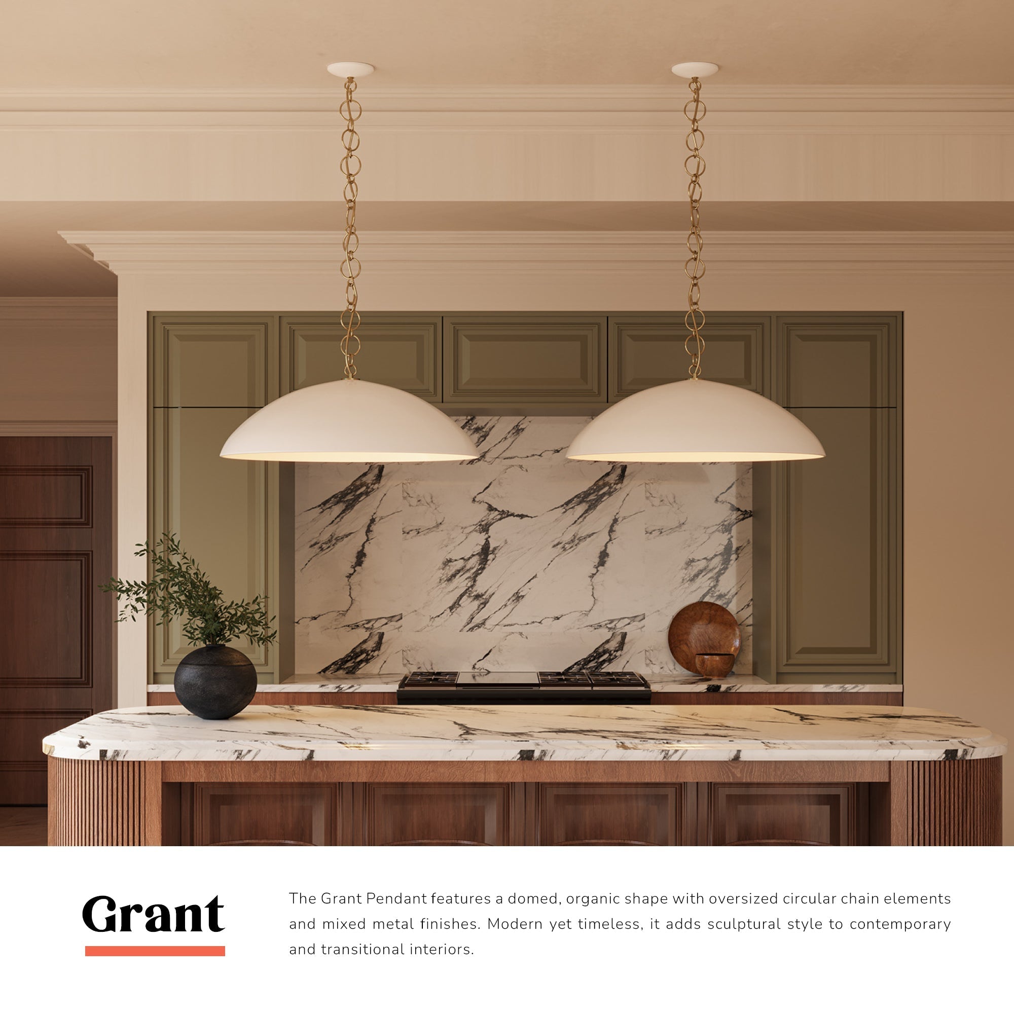 Grant 28-in Pendant