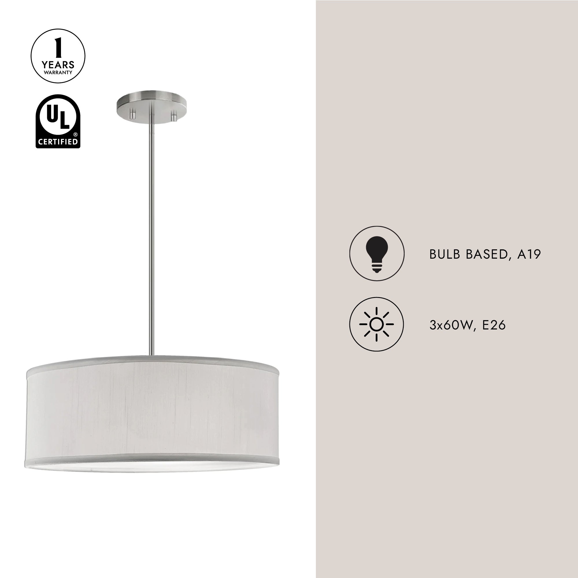Gregory 20-in Pendant