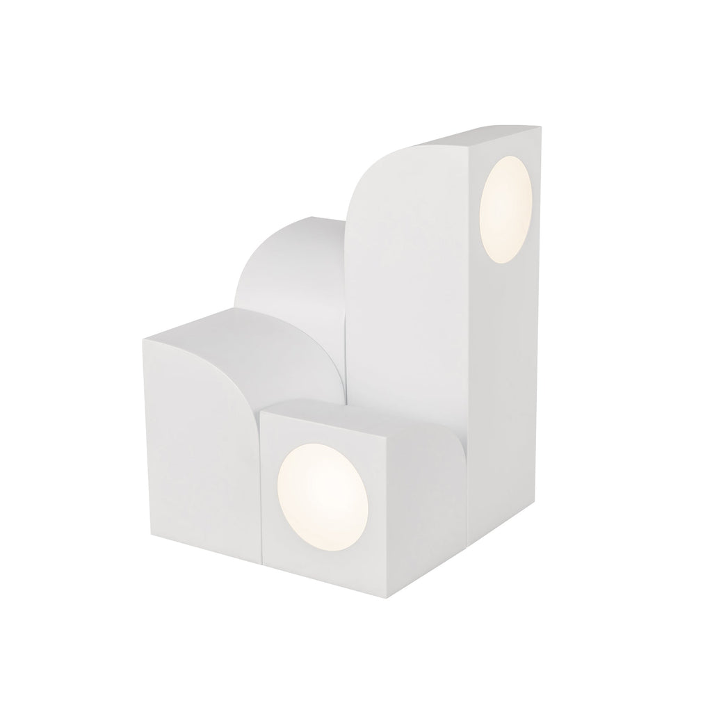 Gypsum 12-in Table Lamp — White