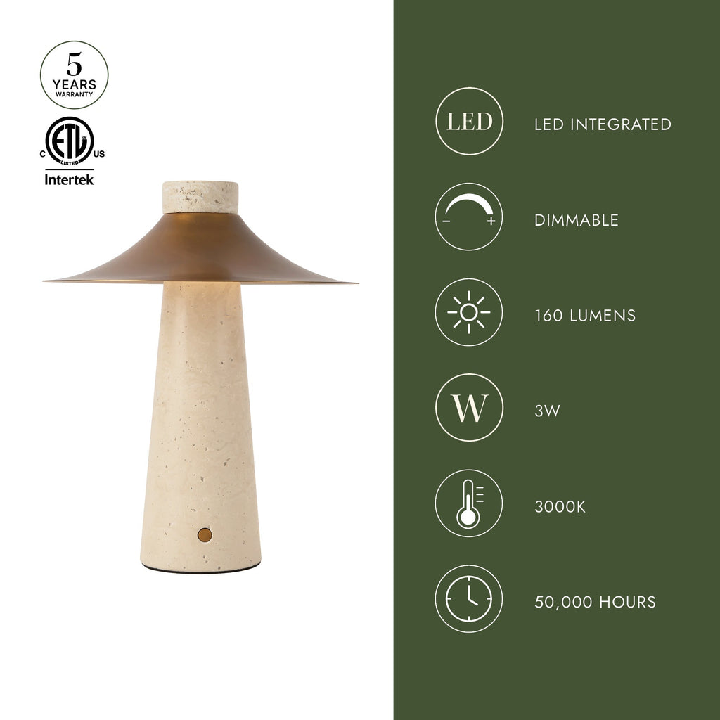 Hagen 10-in Table Lamp