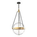 Harmony 18-in Pendant — Brushed Gold/ Clear Water Glass