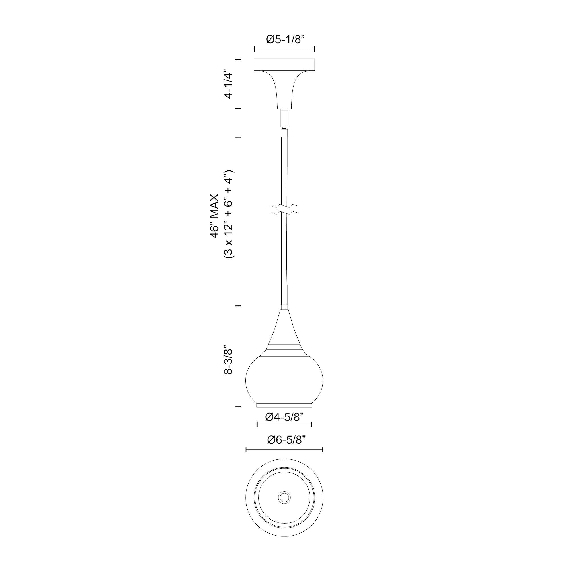 Hazel 6-in Pendant
