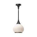 Hazel 10-in Pendant — Matte Black/Opal Matte Glass