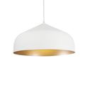Helena 17-in Pendant — White/Gold