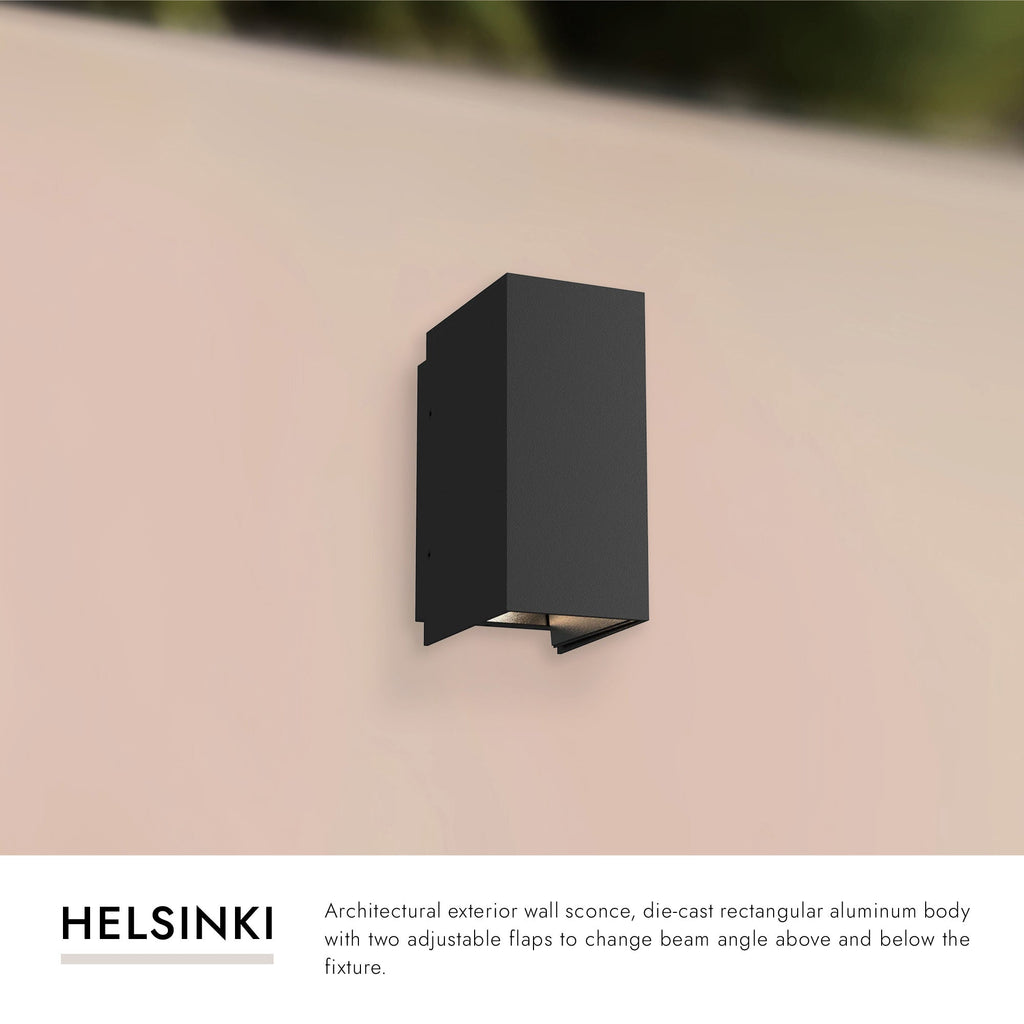 Helsinki 3-in Exterior Wall Sconce