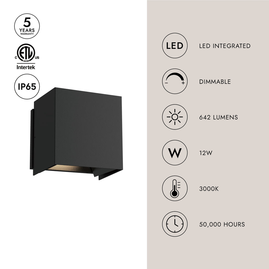 Helsinki 6-in Exterior Wall Sconce