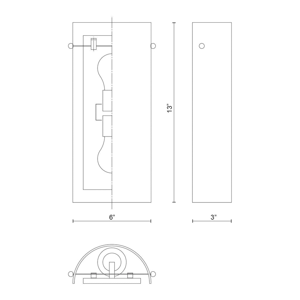 Hudson 13-in Wall Sconce