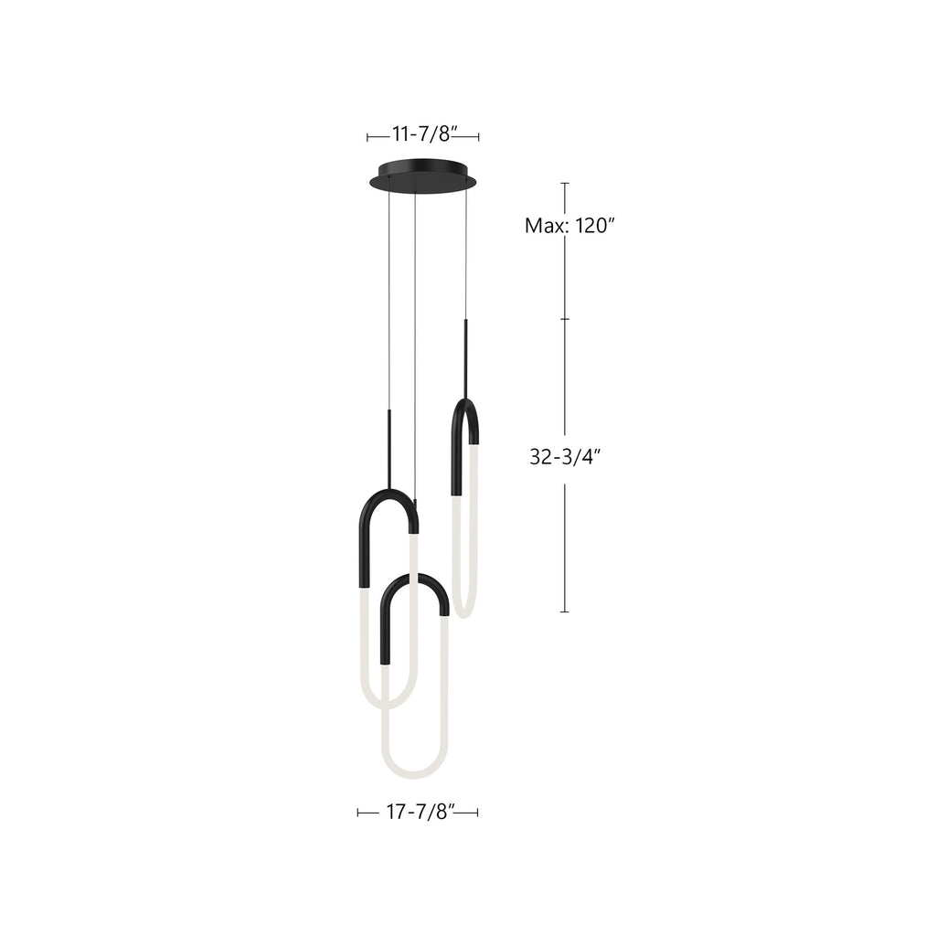 Huron 3 Head Multi Pendant