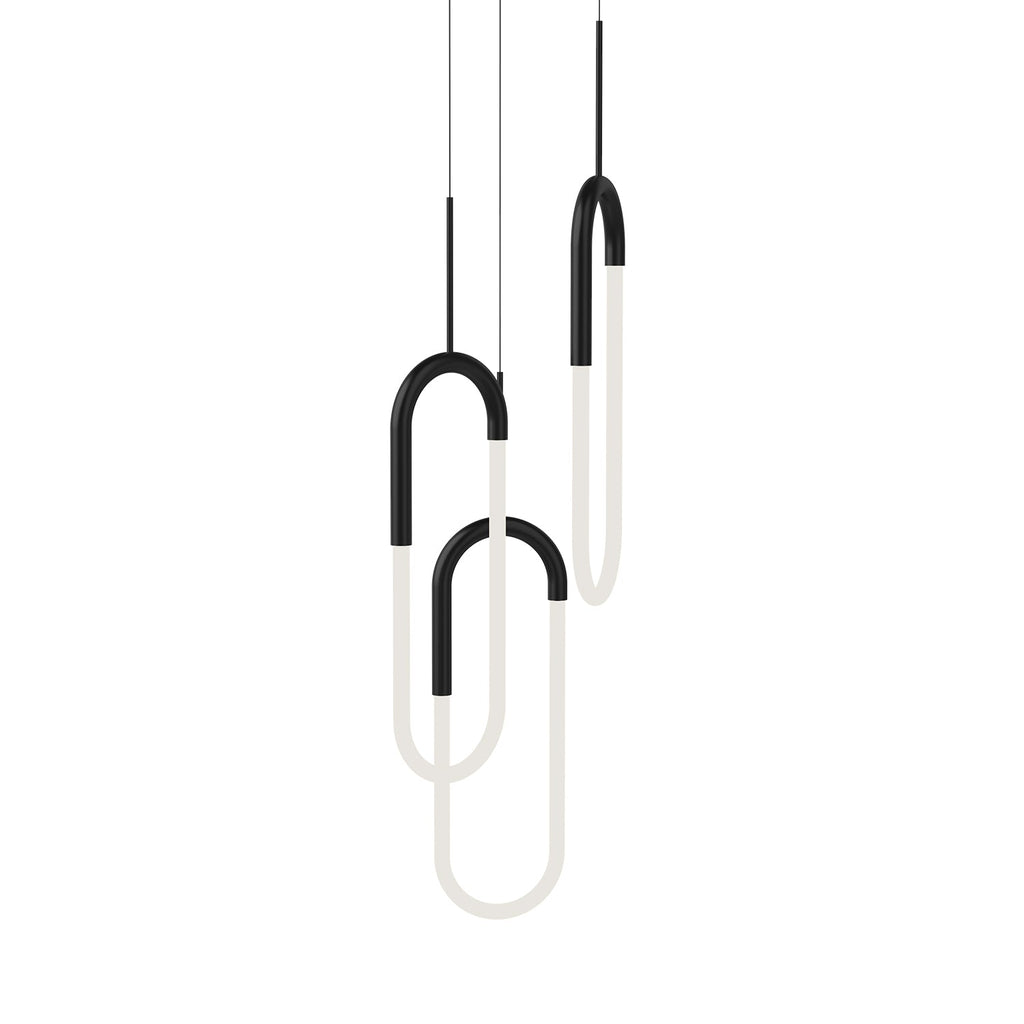 Huron 3 Head Multi Pendant — Black