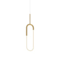 Huron 8-in Pendant — Brushed Gold