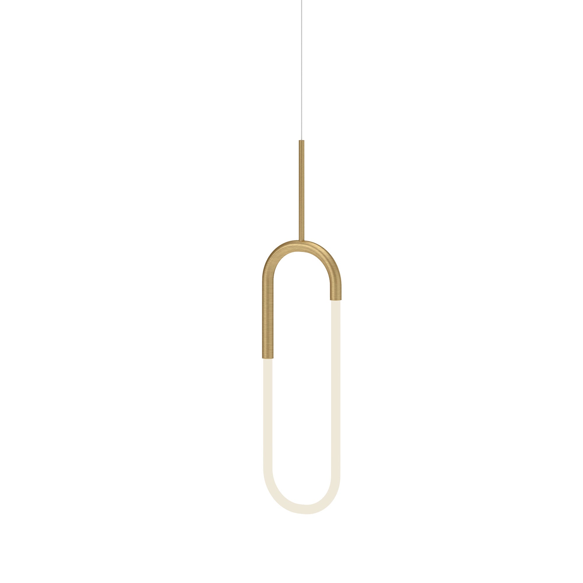 Huron 8-in Pendant — Brushed Gold