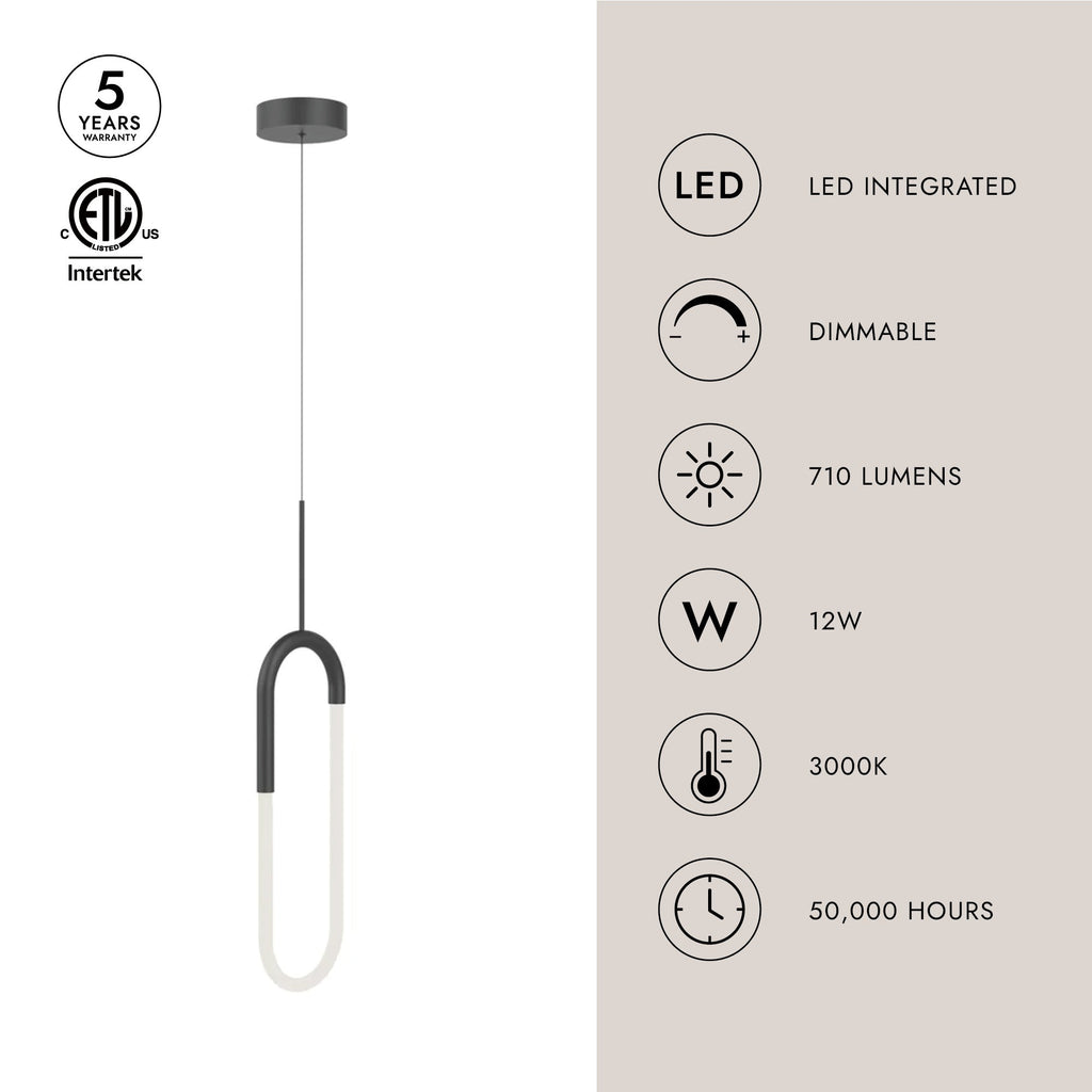 Huron 8-in Pendant
