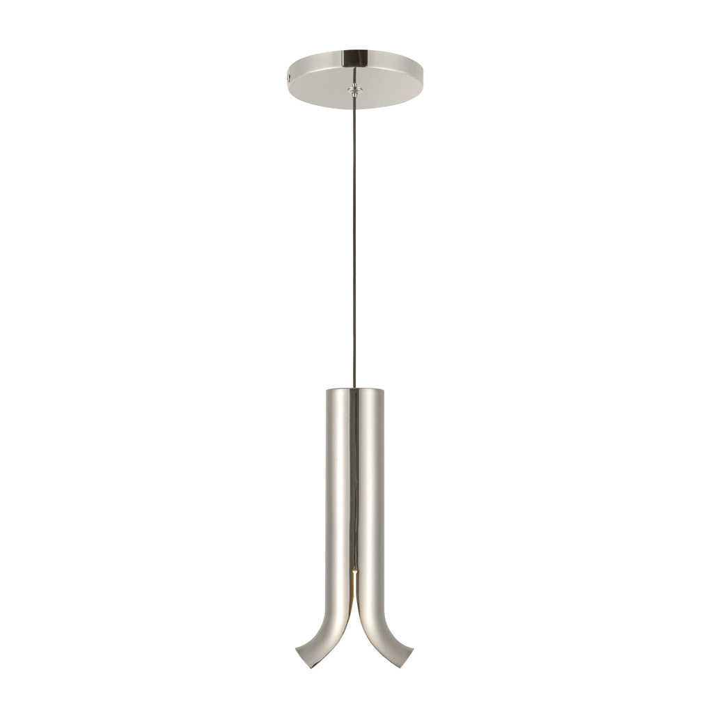 Husk 9-in Pendant — Polished Nickel