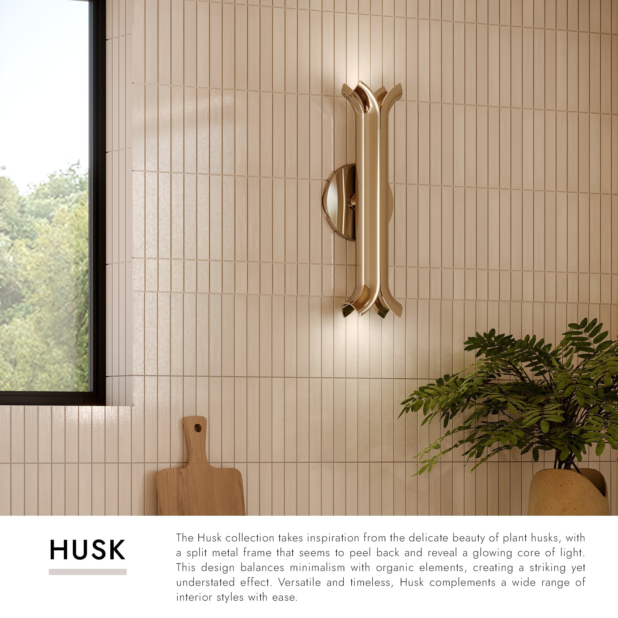 Husk 14-in Wall Sconce