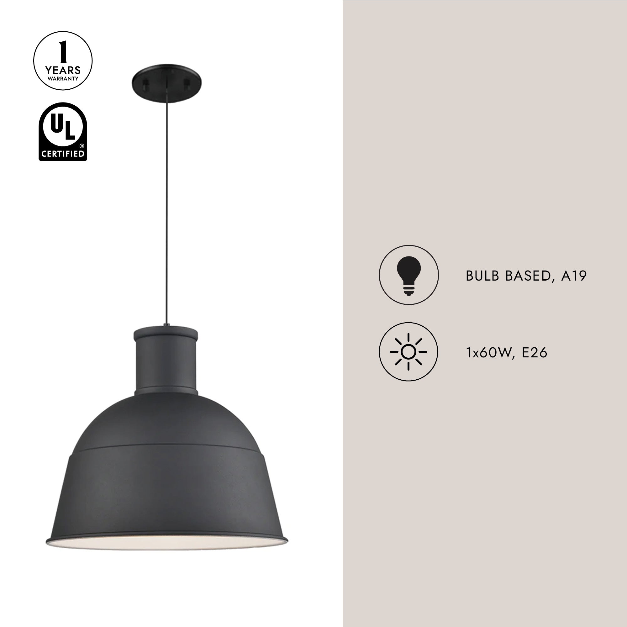 Irving 22-in Pendant
