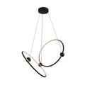 Isho 2 Head Chandelier — Black