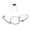Isho 3 Head Chandelier — Black