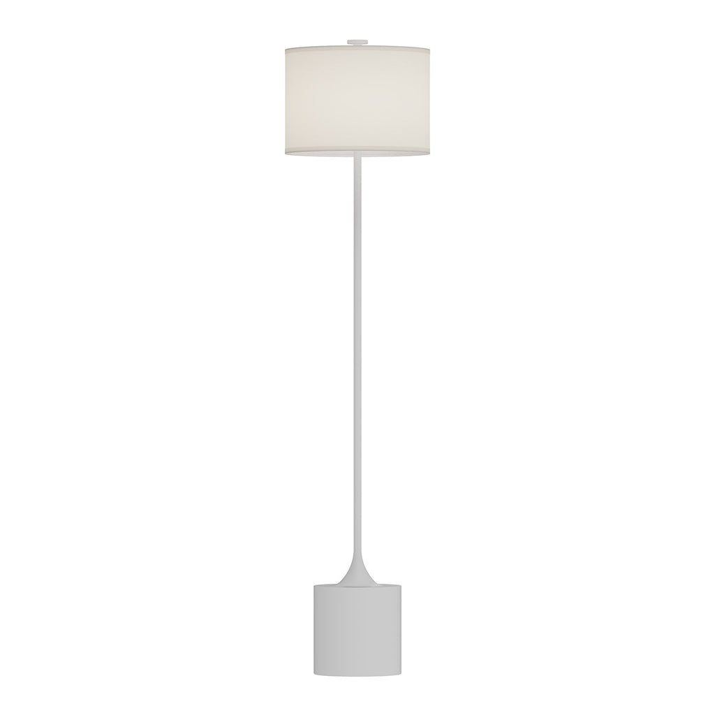 Issa 61-in Floor Lamp — White/Ivory Linen