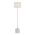 Issa 61-in Floor Lamp — White/Ivory Linen
