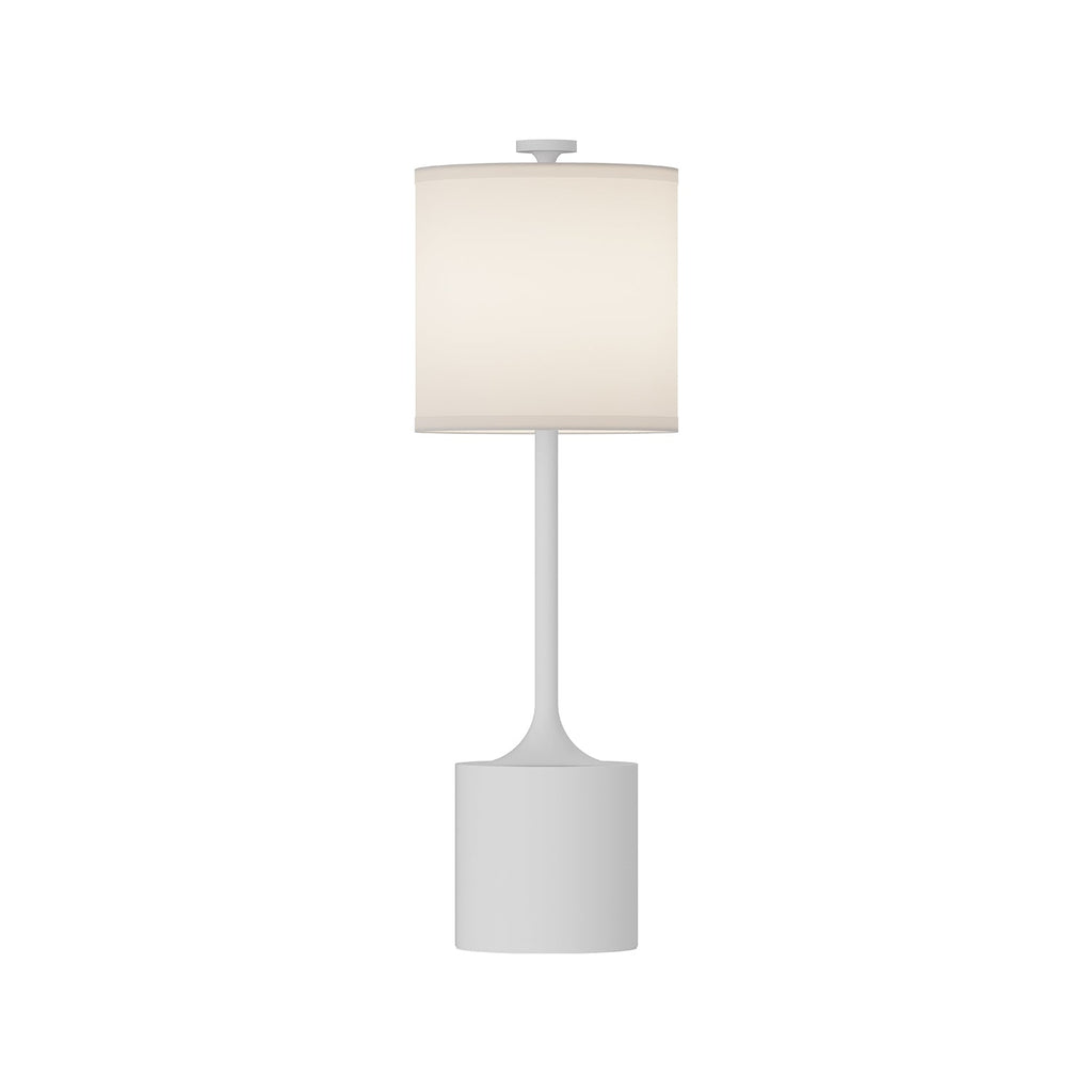 Issa 26-in Table Lamp — White/Ivory Linen