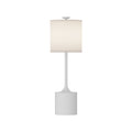 Issa 26-in Table Lamp — White/Ivory Linen