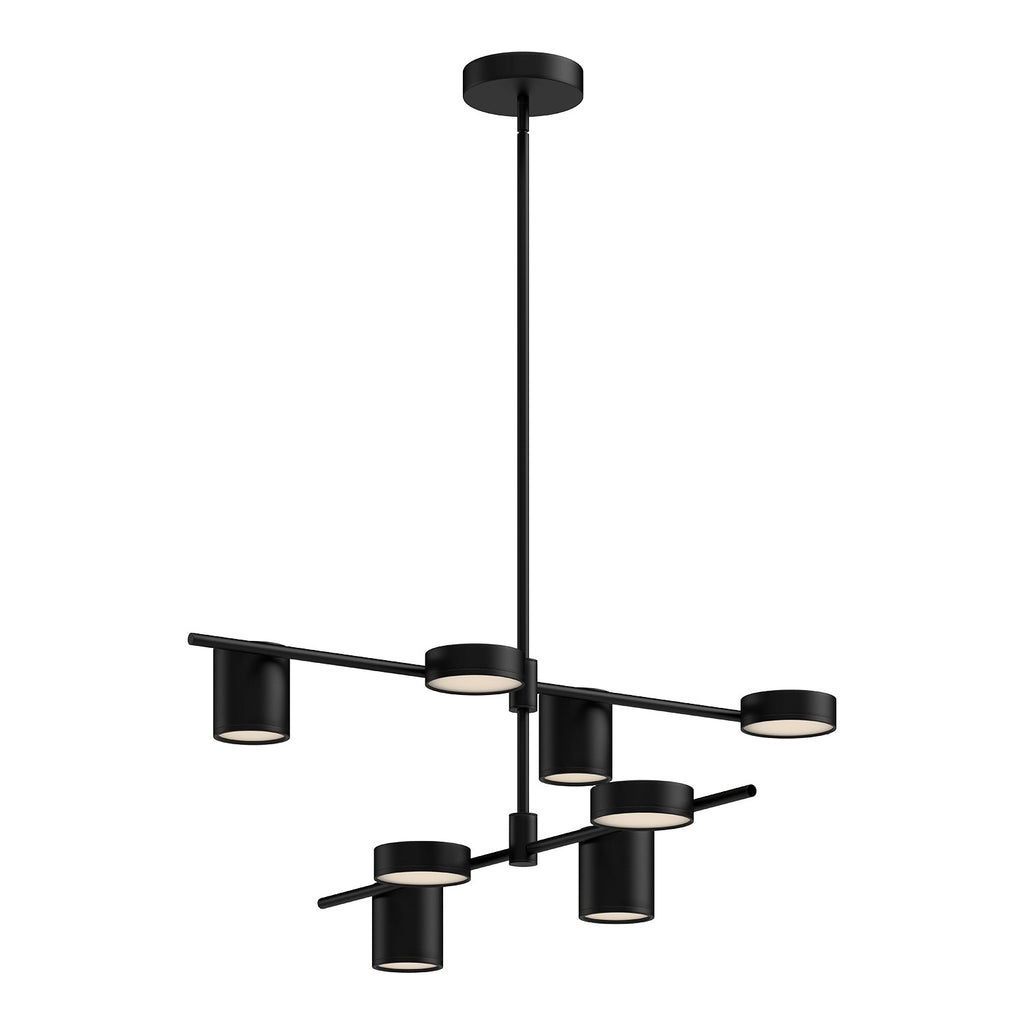 Jayden 40-in Chandelier — Black [Universal Voltage]