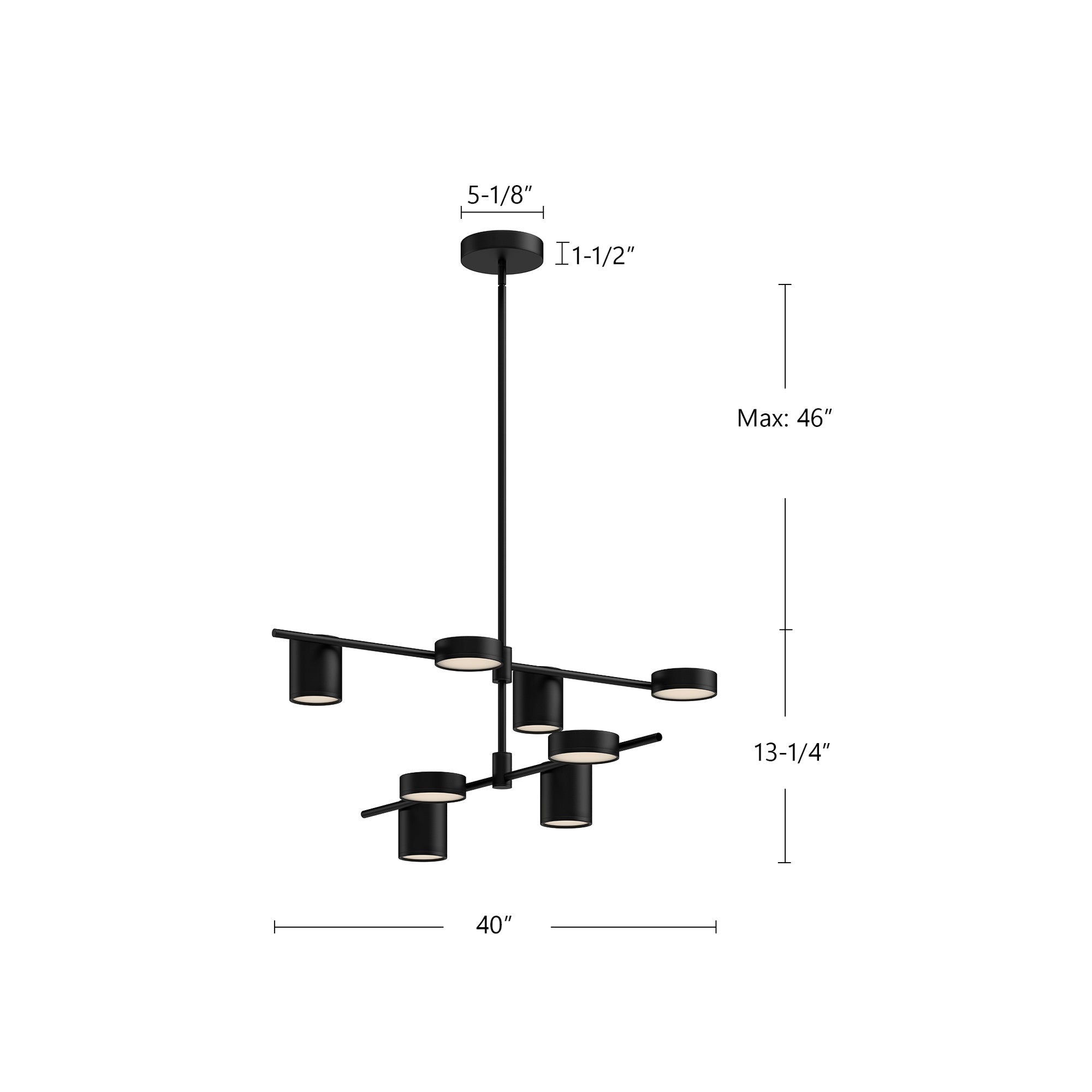 Jayden 40-in Chandelier