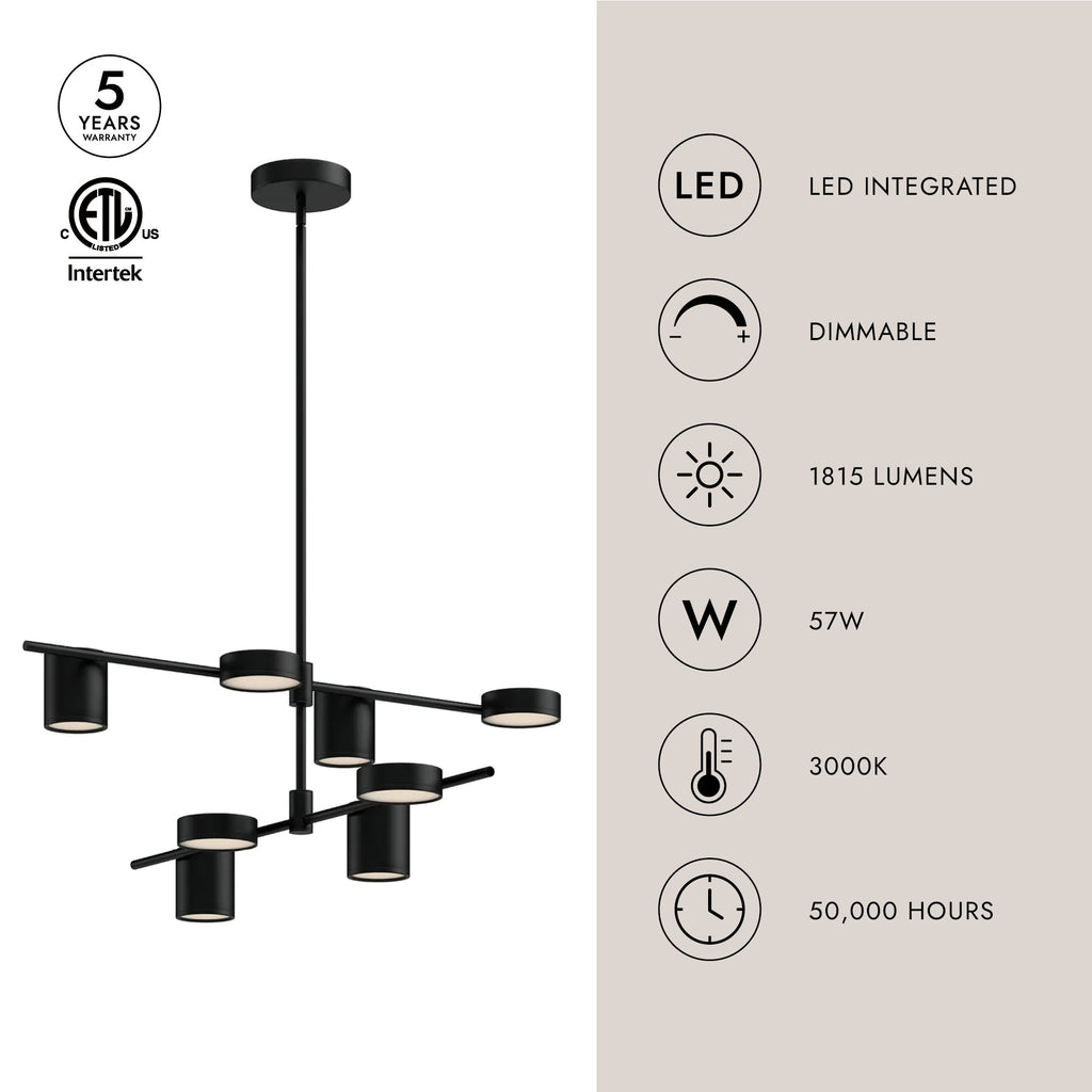 Jayden 40-in Chandelier