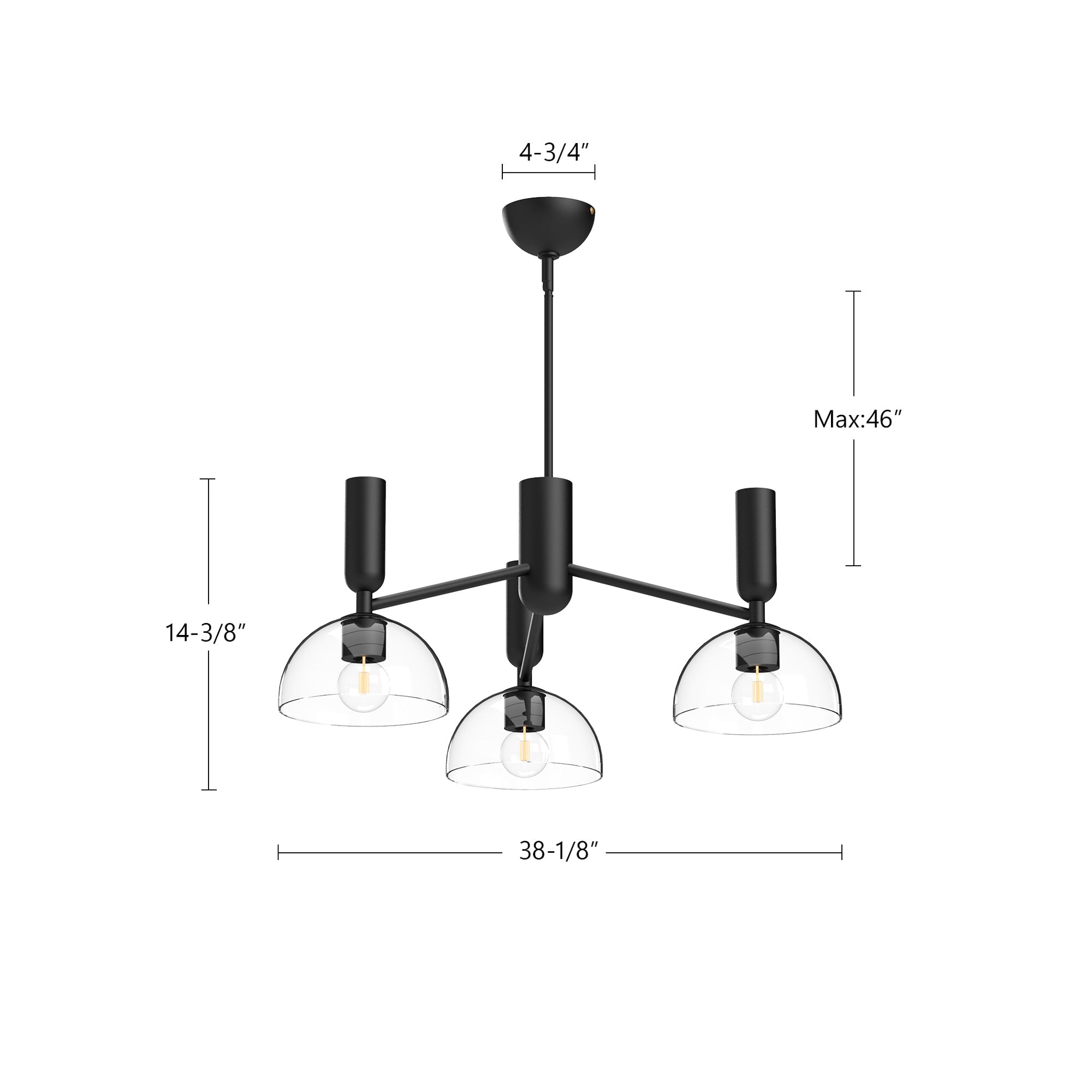 Jude 38-in Chandelier