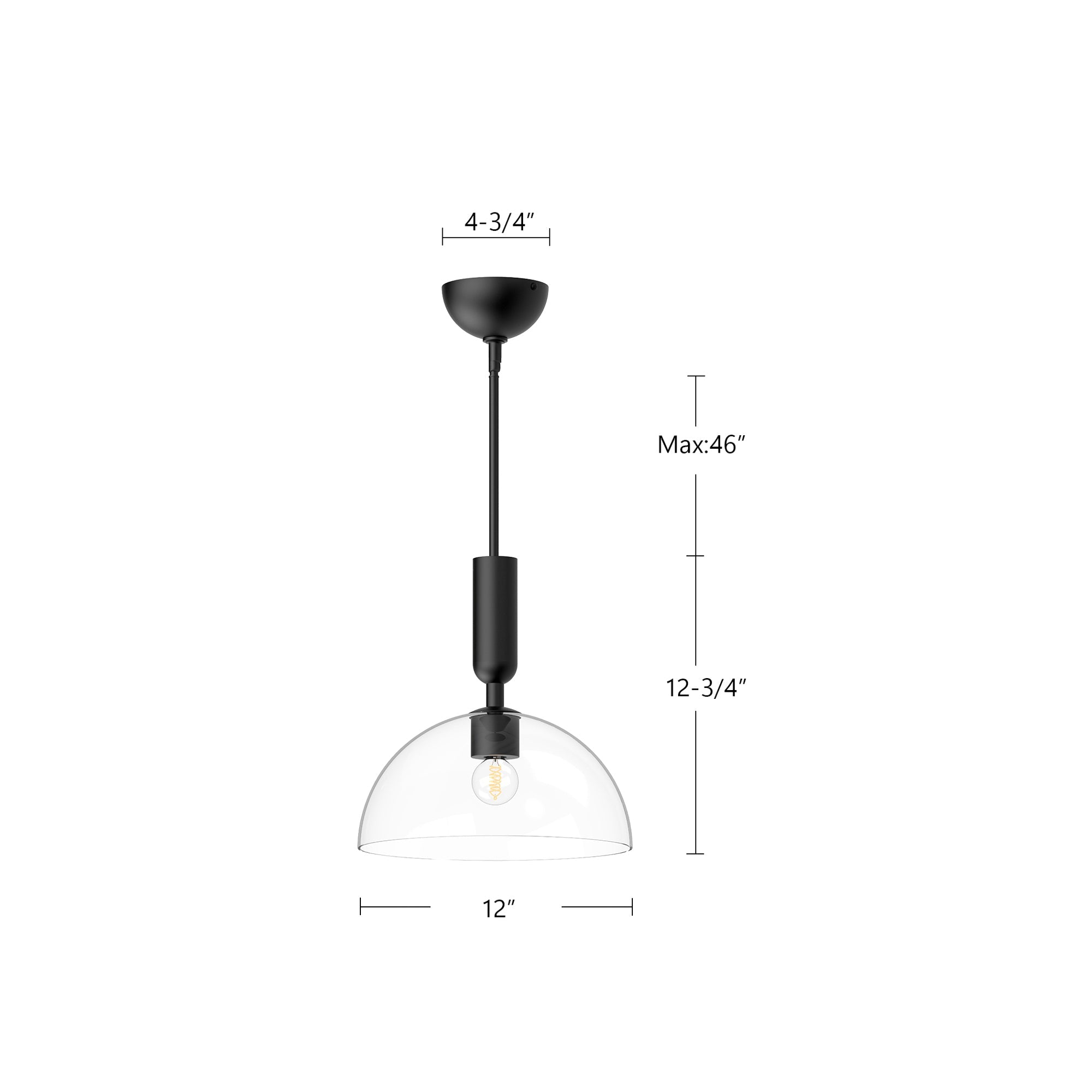 Jude 12-in Pendant