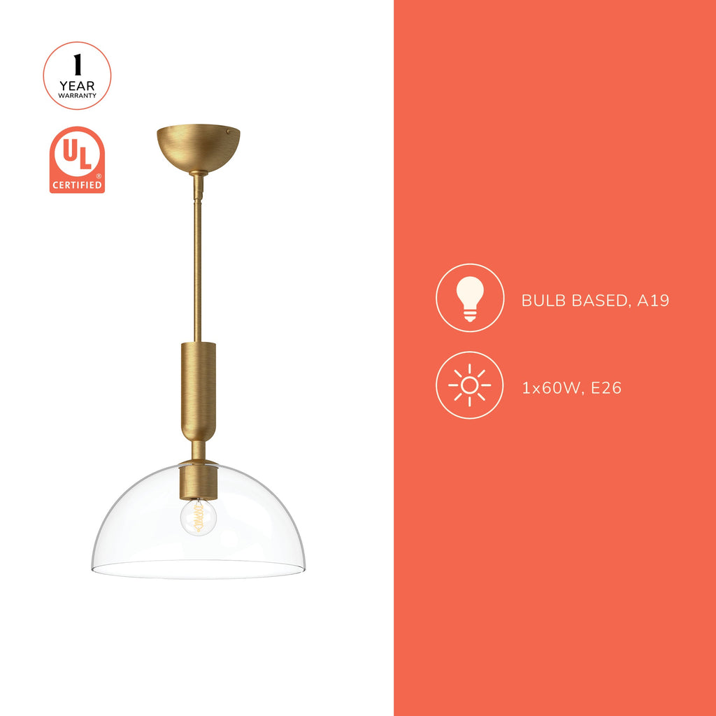 Jude 12-in Pendant