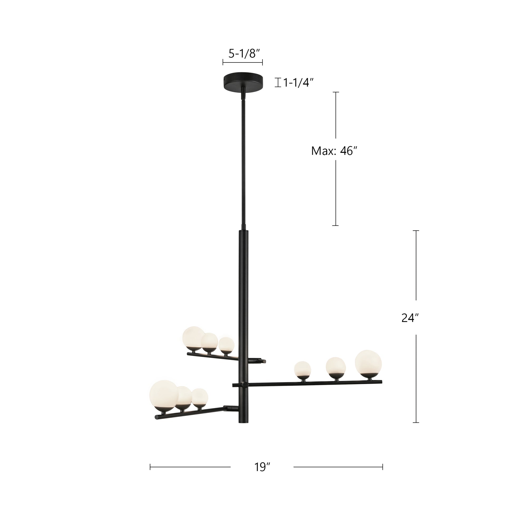 Cypress 3 Head Chandelier