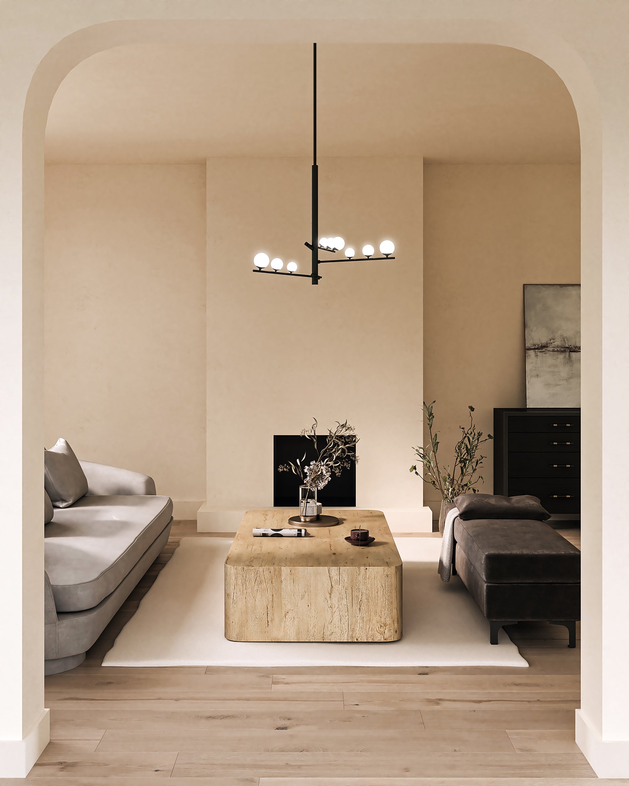 Cypress 3 Head Chandelier