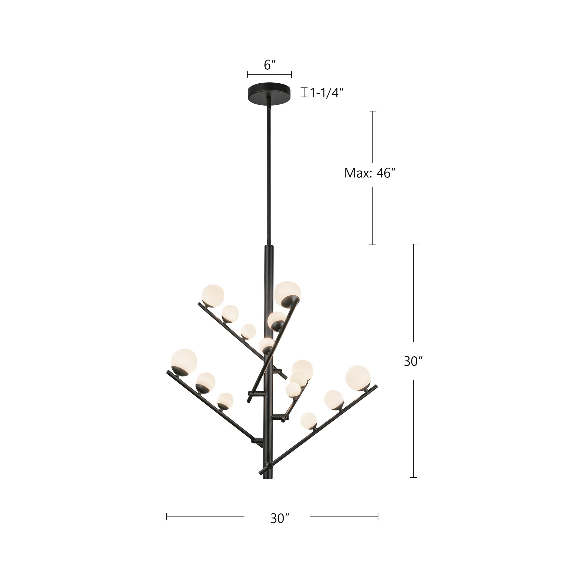 Cypress 5 Head Chandelier