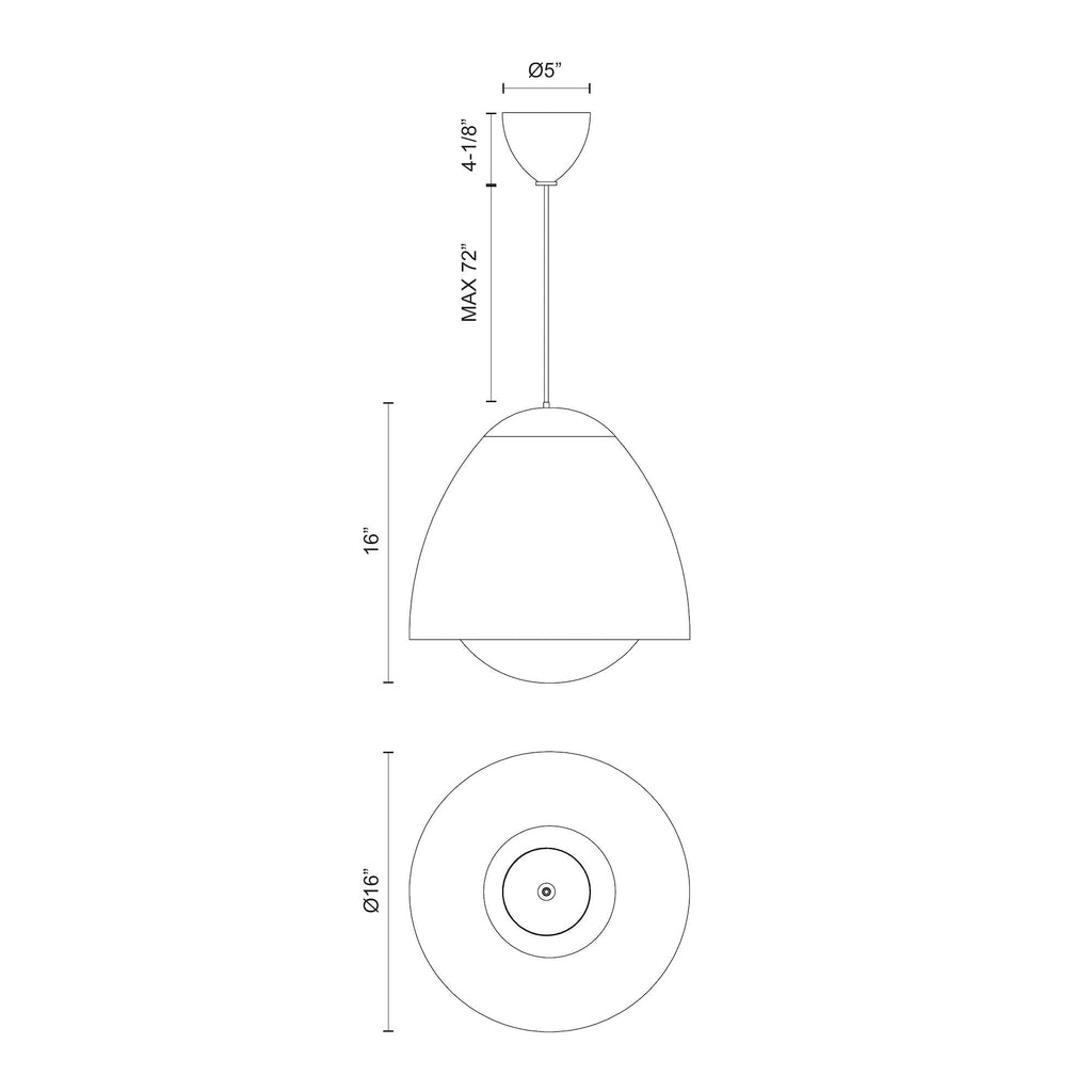 Kenji 16-in Pendant