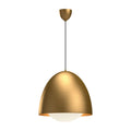 Kenji 20-in Pendant — Aged Gold/Opal Matte Glass
