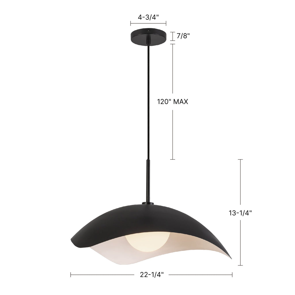 Kirby 22-in Pendant