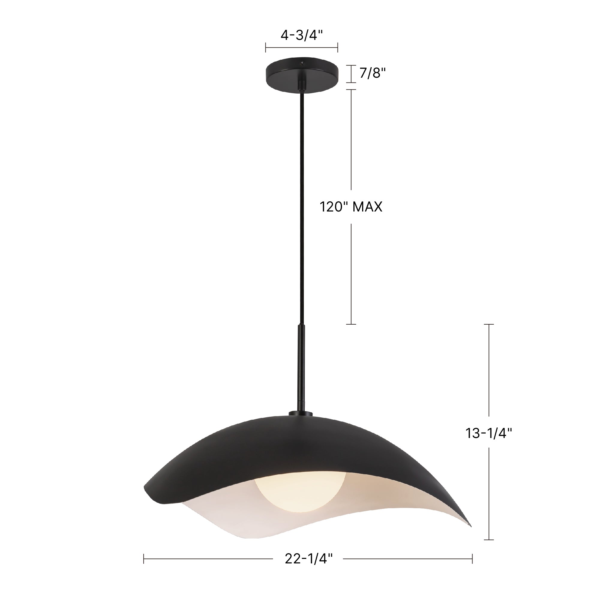 Kirby 22-in Pendant