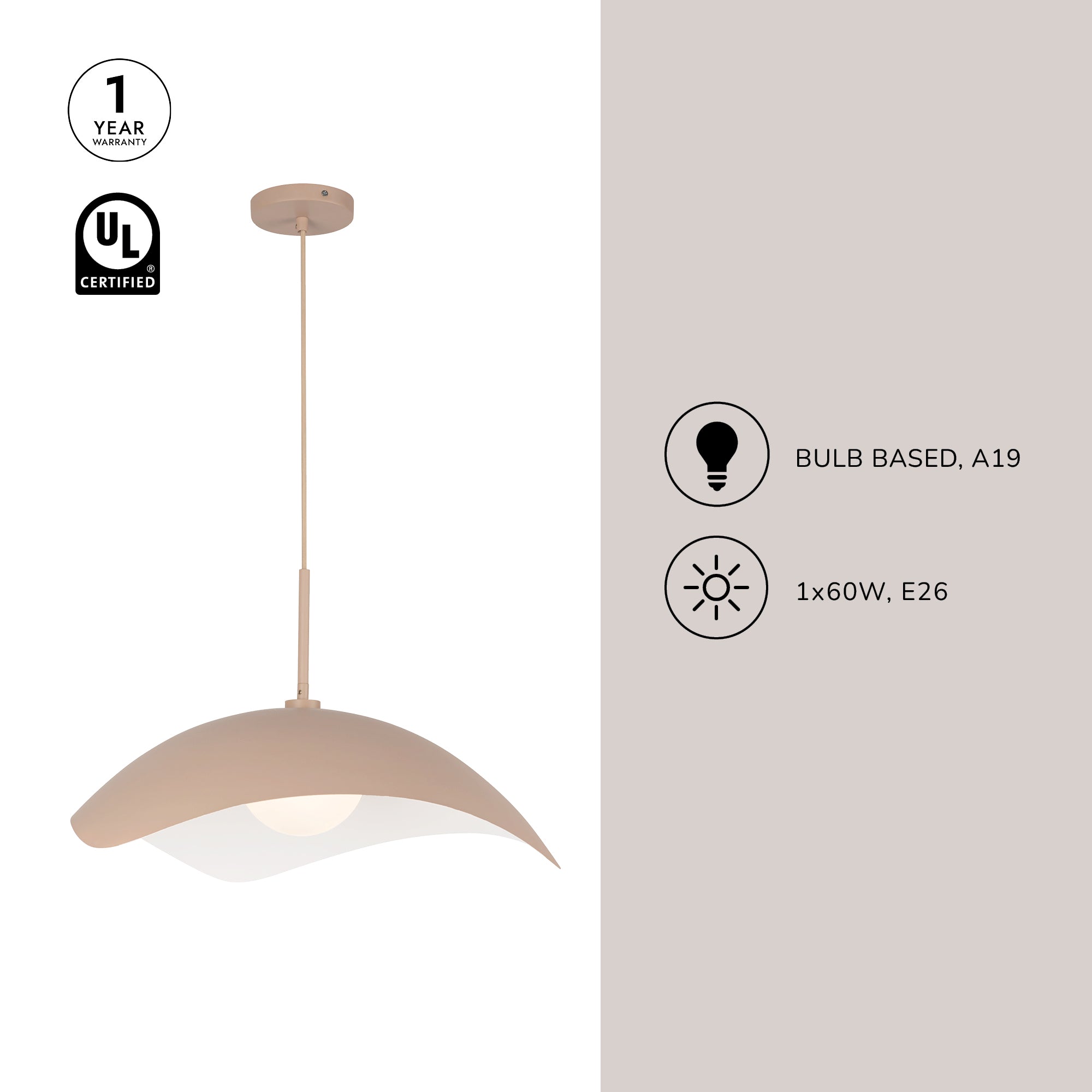 Kirby 22-in Pendant