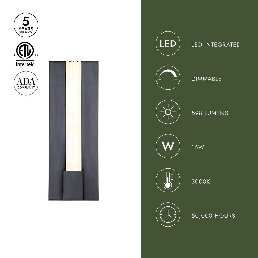 Kismet 14-in Wall/Vanity Light