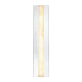 Kismet 23-in Wall/Vanity Light — Polished Nickel/Alabaster