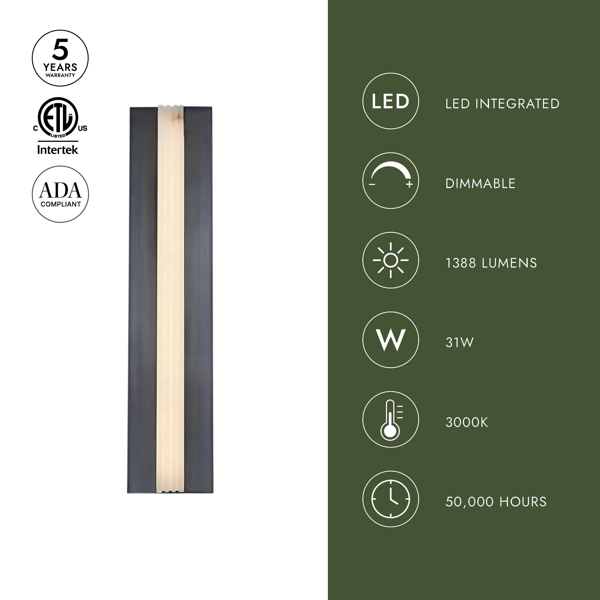 Kismet 23-in Wall/Vanity Light
