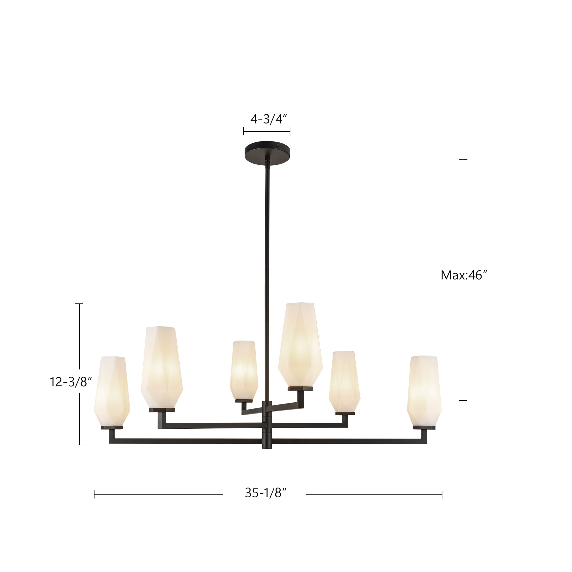 Krysta 35-in Chandelier