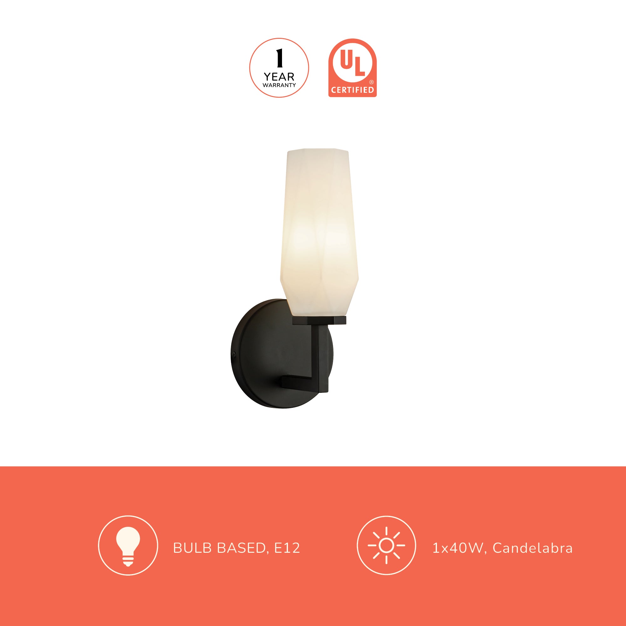 Krysta 10-in Wall/Vanity Light