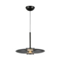 Kyoto 18-in Pendant — Black/Smoked Glass [Universal Voltage and 3 Selectable Color Temperatures]
