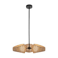 Lanai 3 Head Chandelier — Black/Opal Glass