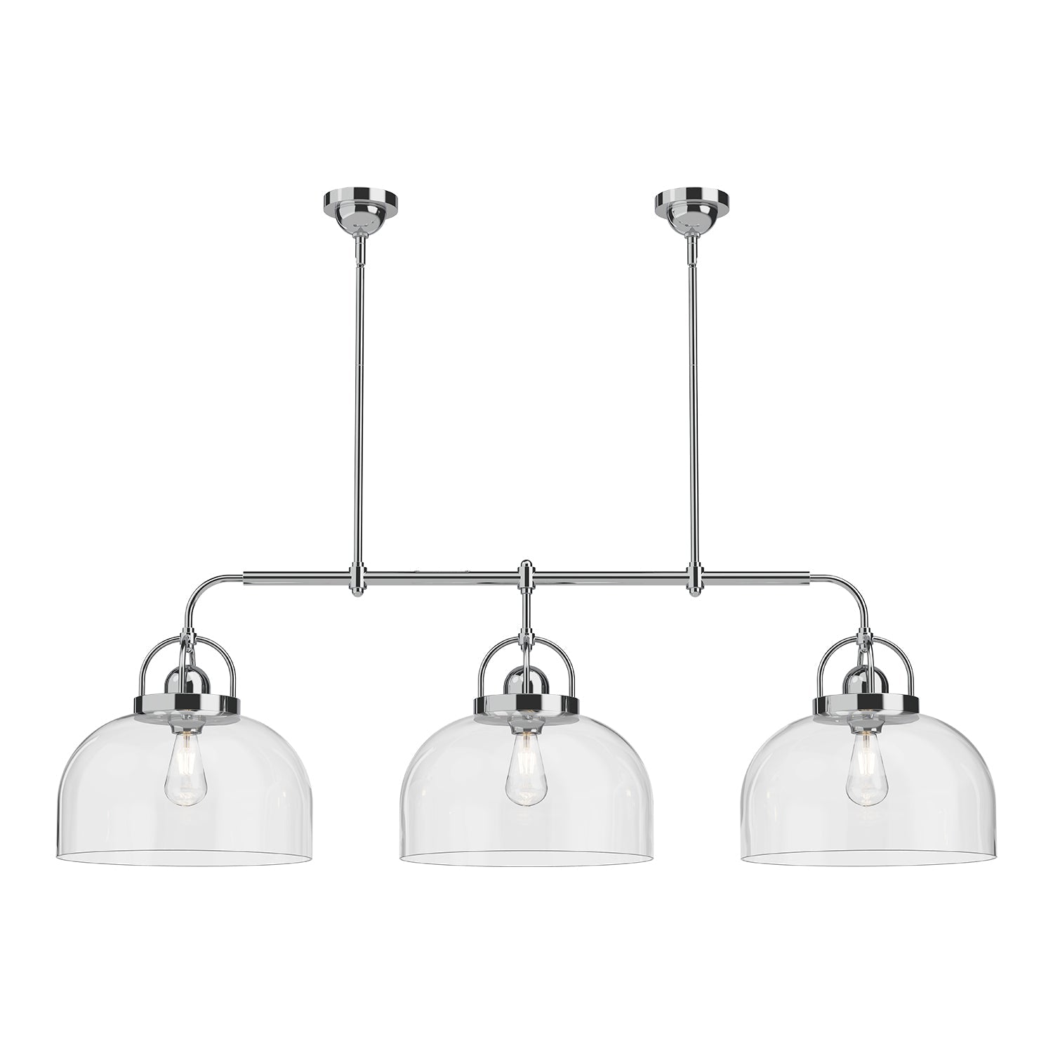 Lancaster 55-in Linear Pendant — Chrome