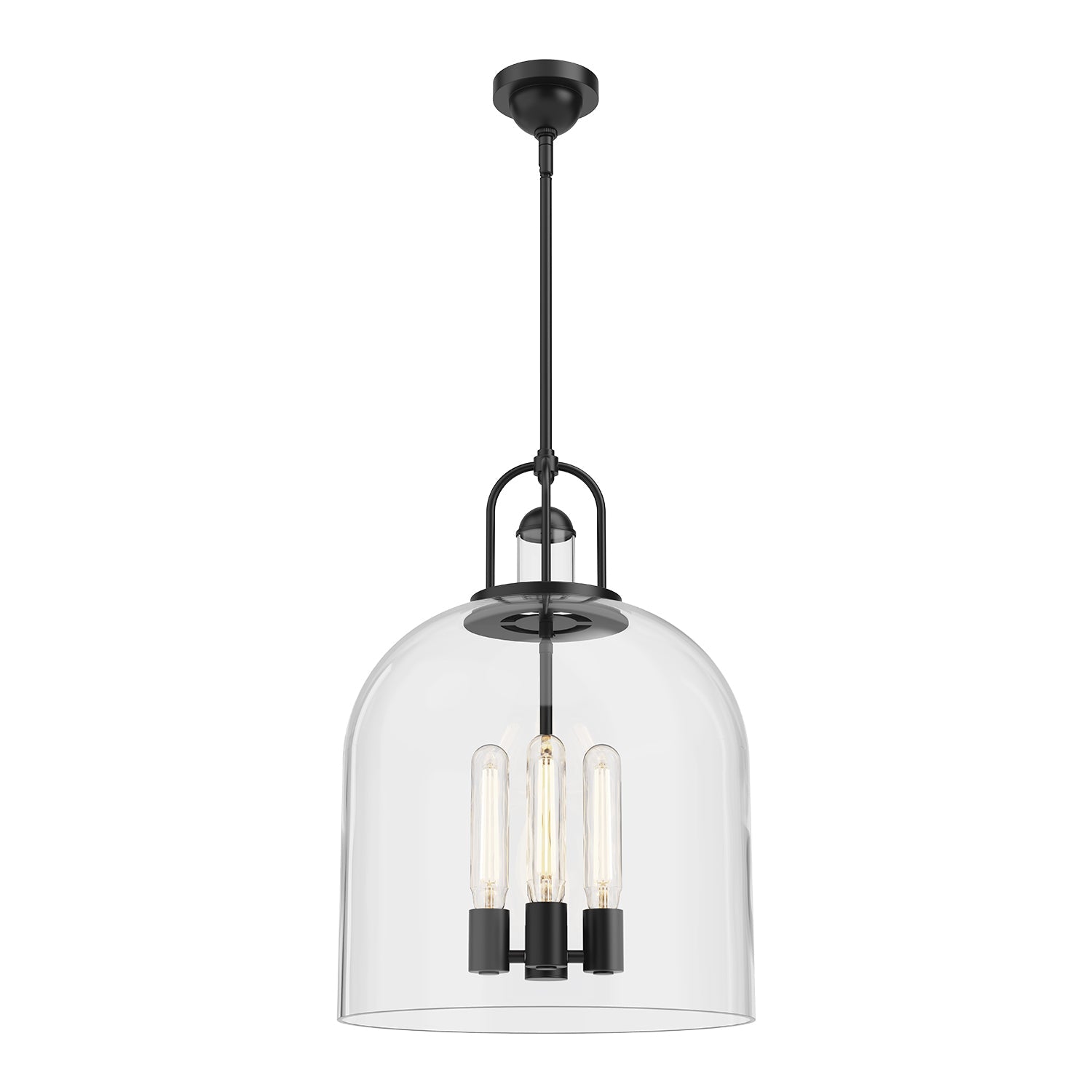 Lancaster 16-in Pendant — Matte Black